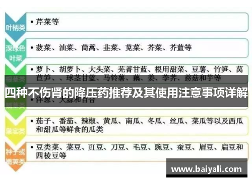 四种不伤肾的降压药推荐及其使用注意事项详解